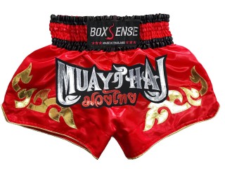 Boxsense Short Boxe Thai : BXS-092-rouge