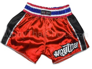 Boxsense Retro Short de Muay Thai : BXSRTO-001-Rouge