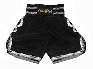 Shorts Boxe Anglaise Kanong : KNBSH-201-Noir-Argent