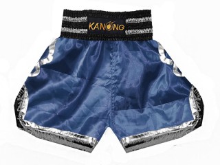 Shorts Boxe Anglaise Kanong : KNBSH-201-Marine-Argent