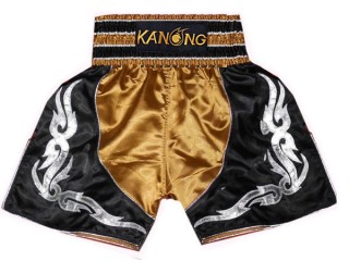 Shorts Boxe Anglaise Kanong : KNBSH-202-Or-Noir