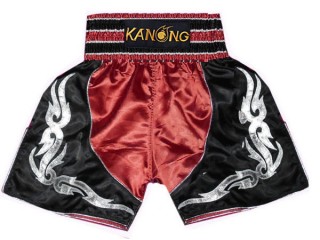 Shorts Boxe Anglaise Kanong : KNBSH-202-Rouge-Noir