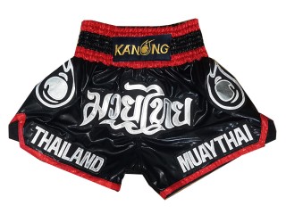 Kanong Short Boxe Thai Enfants : KNS-118-NOir-K