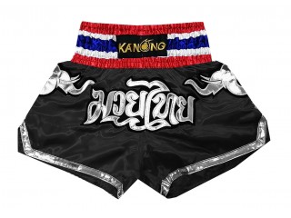 Kanong Short Boxe Thai Enfant : KNS-125-Noir-K