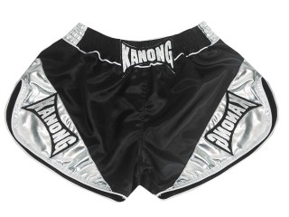 Short Boxe Femme Kanong : KNSRTO-201-Noir-Argent