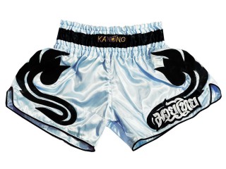 Kanong Retro Short Boxe Thai : KNSRTO-209-Bleu clair