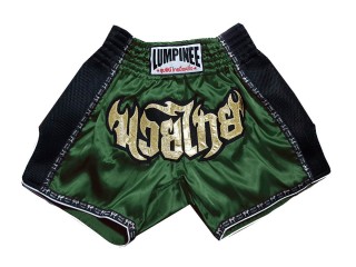 Lumpinee Short de boxe thaï Enfant : LUMRTO-003-Vert foncé-K