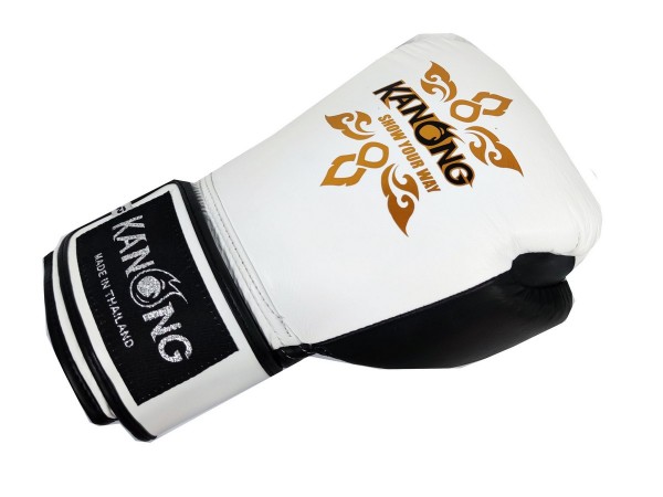 Gants De Boxe Ultimate V5 Cuir Ltd Blanc RD BOXING