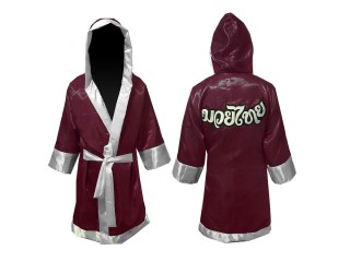 Kanong Peignoir de Muay Thai : Bordeaux