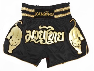 Kanong Short Muay Thai  Thailand : KNS-134-Noir