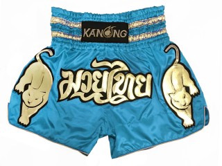 Kanong Short Muay Thai  Thailand : KNS-135-bleu ciel