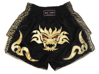 Boxsense Retro Short de Muay Thai : BXSRTO-026-Noir