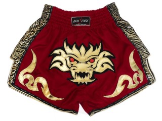 Boxsense Retro Short Boxe Thai : BXSRTO-026-bordeaux