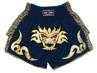 Boxsense Retro Short de Muay Thai : BXSRTO-026-Marine