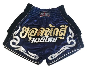 Boxsense Retro Short de Muay Thai : BXSRTO-027-Marine