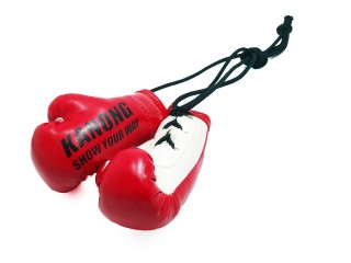 Kanong suspendu petits gants de boxe: Rouge