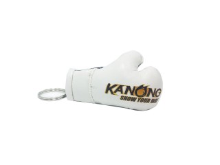 Porte-clés de gants de boxe Kanong: Blanc