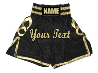 Shorts Boxe Anglaise Personnalisé : KNBSH-025-Noir