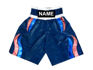 Shorts Boxe Anglaise Personnalisé : KNBSH-028-Marine