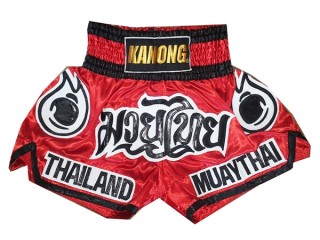 Kanong Short Boxe Thai : KNS-118-Rouge