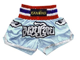 Kanong Short Boxe Thai : KNS-125-Bleu clair