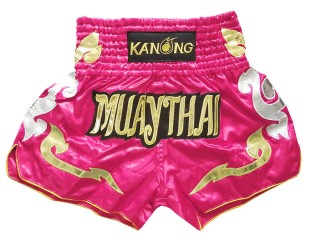 Kanong Short Boxe Thai : KNS-126-Rose foncé