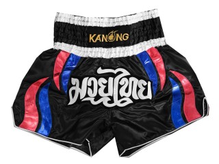 Kanong Short Boxe Thai : KNS-138-Noir