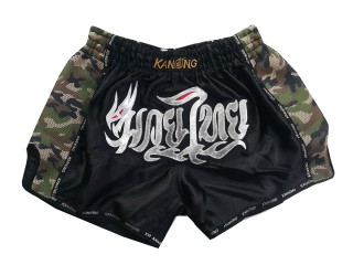 Kanong Retro Short Boxe Thai : KNSRTO-231-Noir