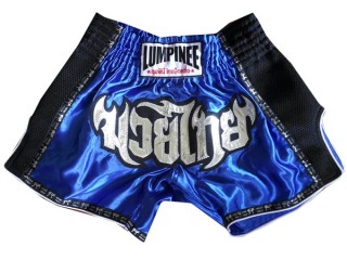 Lumpinee Retro Short Boxe Thai : LUMRTO-003-Bleu