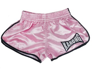 Lumpinee Retro Short Boxe Thai Femme: LUMRTO-003-Pink-W