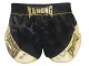 Kanong Retro Short Boxe Thai : KNSRTO-201-Noir-Or