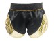 Kanong Retro Short Boxe Thai : KNSRTO-201-Noir-Or