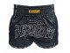 Kanong Retro Short Boxe Thai Noir : KNSRTO-206-noir