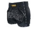 Kanong Retro Short Boxe Thai Noir : KNSRTO-206-noir