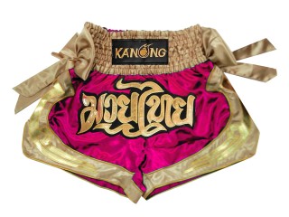 Kanong Ruban Short Boxe Thai : KNS-132-Rose