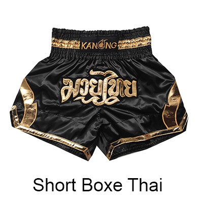 Muay Thai Shorts : KNS-133-Black